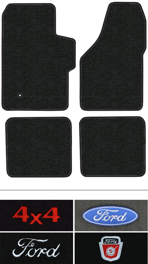 1999-2007 Ford F-450 Super Duty Floor Mats (Logos Available) - 4pc - Cutpile | Fits: Super Cab