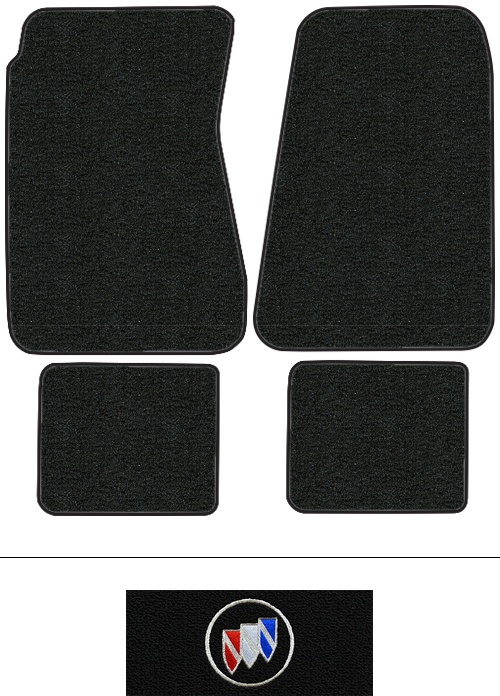 1968-1969 Buick GS 350 Floor Mats (Logos Available) - 4pc - Loop | Fits: Auto