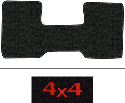 1975-1978 GMC C15 (Squarebody) Floor Mats (Logos Available) - 1pc Front - Cutpile | Fits: 2WD, Auto, 3spd, Low Tunnel
