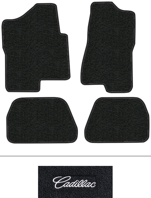 1999-2000 Cadillac Escalade Floor Mats (Logos Available) - 4pc - Cutpile