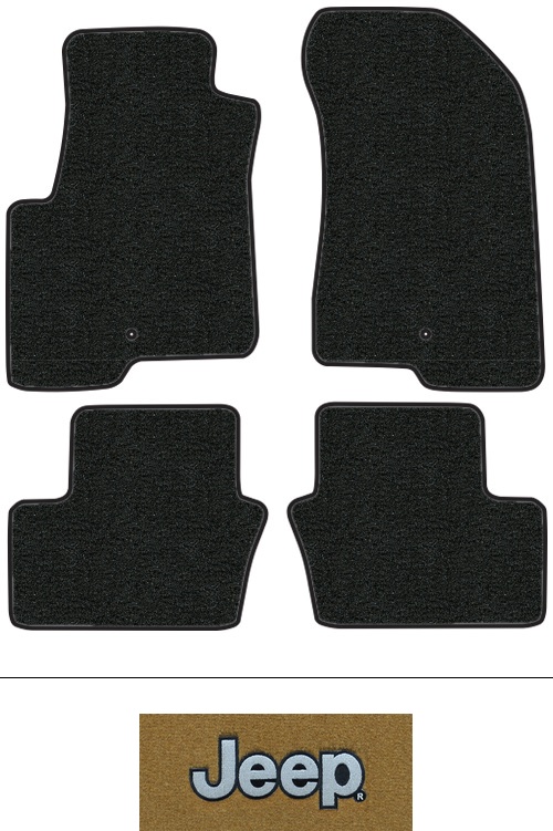2007-2017 Jeep Patriot Floor Mats (Logos Available) - 4pc - Cutpile