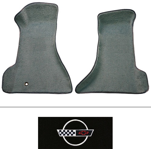 1994-1996 Corvette (C4) Floor Mats (Logos Available) 2pc Front - Truvette | Fits: Premium Contour