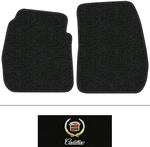 1953-1954 Cadillac Eldorado Floor Mats (Logos Available) - 2pc Front - Daytona