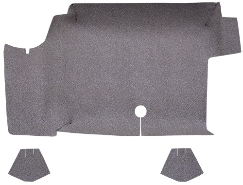 1964-1968 Ford Mustang Trunk Mat - Fleece | Fits: Fastback