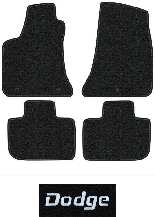 2011-2019 Dodge Charger Floor Mats (Logos Available) - 4pc - Cutpile | Fits: Rear Wheel Drive