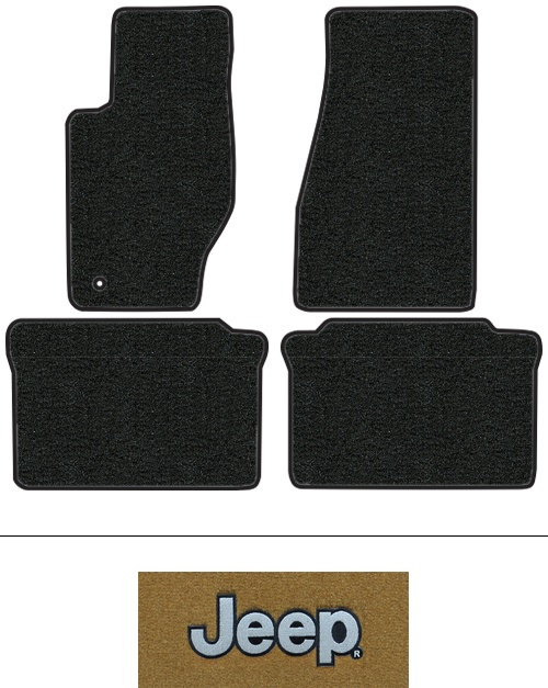 2005-2010 Jeep Grand Cherokee Floor Mats (Logos Available) - 4pc - Cutpile
