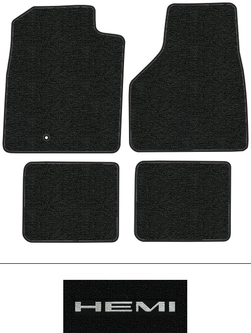2006-2009 Dodge Ram 3500 Floor Mats (Logos Available) - 4pc - Cutpile | Fits: Mega Cab, Crew Cab Style