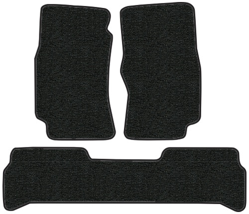1981-1987 Toyota Land Cruiser (FJ40) Floor Mats - 3pc - Nylon | Fits: 2pc Frts & 1pc Rr, Fits fj60 and fj62 models