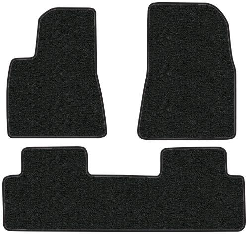 2017-2018 Tesla 3 Floor Mats - 3pc - Cutpile | Fits: 2pc Frts & 1pc Rr