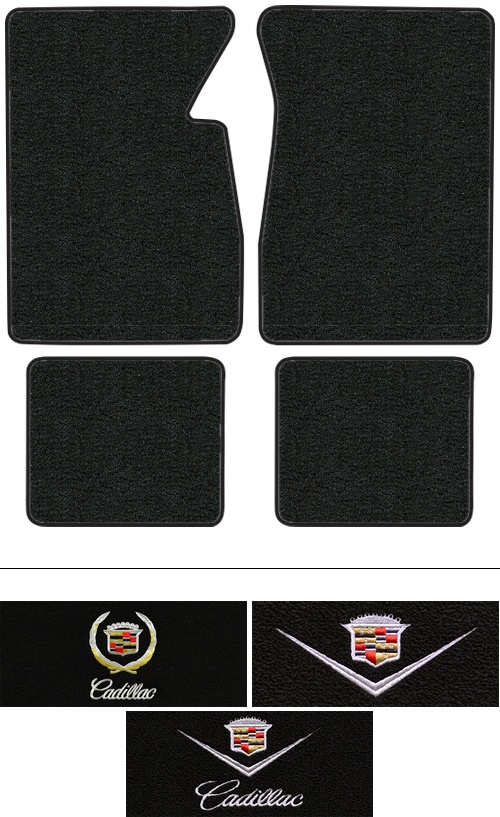 1961-1970 Cadillac Eldorado Floor Mats (Logos Available) - 4pc - Cutpile