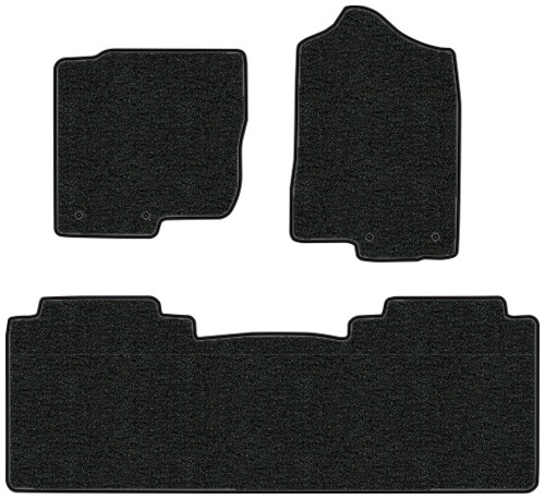 2017-2018 Nissan Titan Floor Mats - 3pc - Cutpile | Fits: Crew Cab, 2pc Frts & 1pc Rr