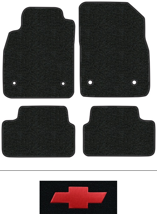 2011-2015 Chevy Cruze Floor Mats (Logos Available) - 4pc - Cutpile | Fits: Sedan