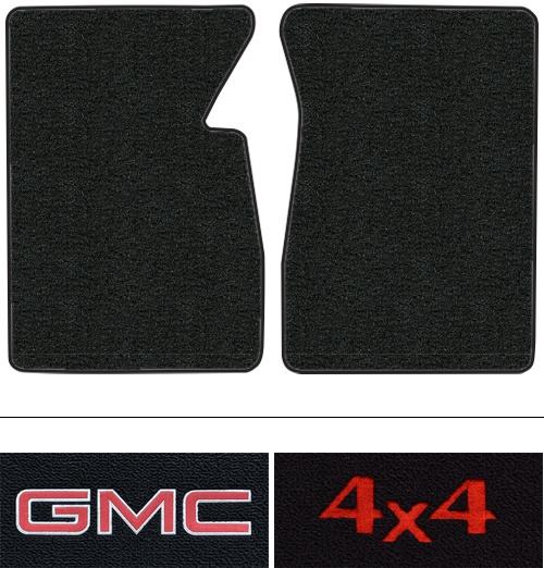 1966 GMC 1000 Floor Mats (Logos Available) - 2pc - Loop