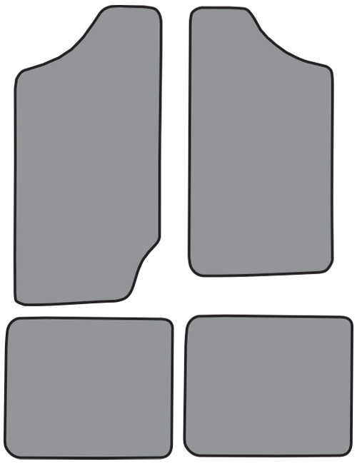 1992-1993 GMC Typhoon Floor Mats - 4pc - Cutpile