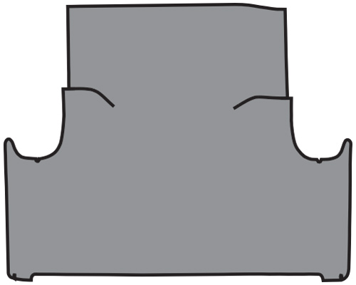 1960 Ford Falcon Trunk Mat - TM Vinyl | Fits: 2DR, 4DR, Sedan