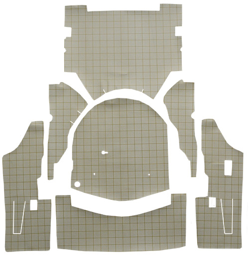 1957-1958 Ford Skyliner Trunk Mat - Fleece | Fits: Retractable Hardtop, without Boards
