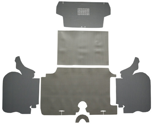 1959 Chevy Impala Trunk Mat - TM Vinyl | Fits: Kit with Boards