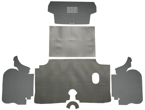 1960 Chevy Impala Trunk Mat - TM Vinyl | Fits: Kit with Boards