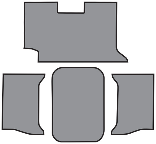 1962-1964 Chevy Impala Trunk Mat - TM Vinyl | Fits: 2DR, Convertible