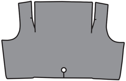1967-1968 Mercury Cougar Trunk Mat - TM Vinyl | Fits: Coupe