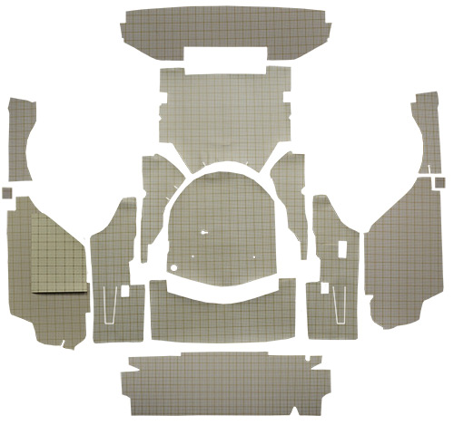 1959 Ford Galaxie Trunk Mat - Fleece | Fits: 2DR, Retractable Hardtop, with Boards