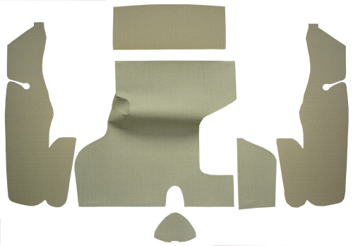 1955-1956 Mercury Custom Trunk Mat - Burtex | Fits: Hardtop, Sedan, with Boards