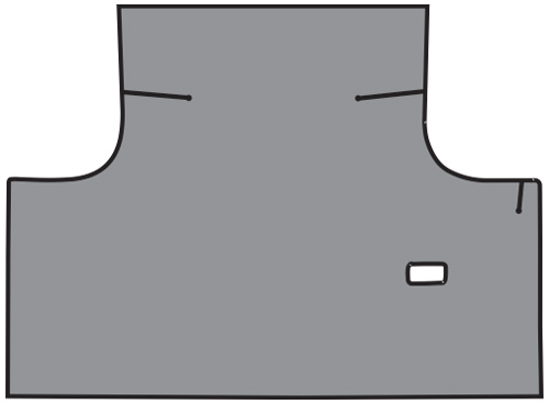 1969-1970 Chrysler 300 Trunk Mat - TM Vinyl | Fits: 2DR, Convertible