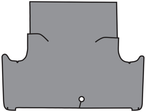 1961-1963 Ford Falcon Trunk Mat - Fleece | Fits: 2DR