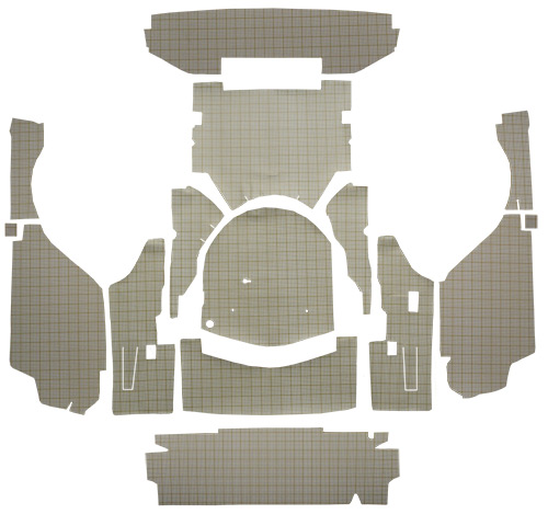 1957 Ford Skyliner Trunk Mat - Burtex | Fits: Retractable Hardtop, with Boards