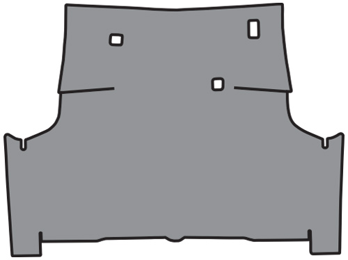 1972-1976 Ford Torino Trunk Mat - Fleece