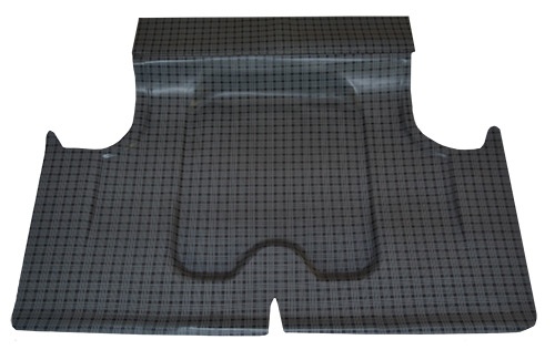 1962 Plymouth Savoy Trunk Mat - TM Vinyl | Fits: Not an exact trim. Customer must trim tail panel area for braces