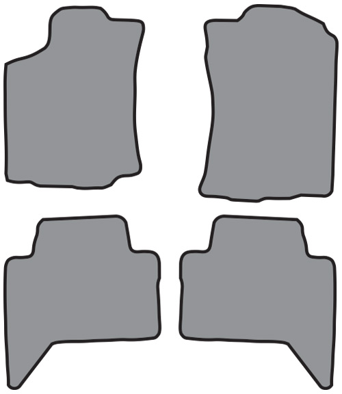 2016-2023 Toyota Tacoma Floor Mats (Logos Available) - 4pc - Cutpile