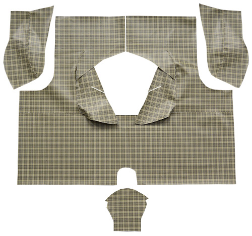 1958-1960 Ford Thunderbird (Squarebird) Trunk Mat - Fleece | Fits: Hardtop, Without Boards