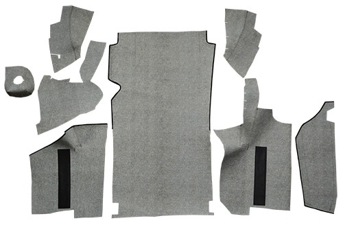 1964-1966 Ford Thunderbird (Flairebird) Trunk Mat - Fleece | Fits: Convertible, Without Boards