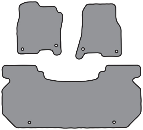2019-2024 Dodge Ram 1500 Floor Mats (Logos Available) - 3pc - Cutpile | Fits: Crew Cab, 2pc Frts & 1pc Rr, Will not fit the Classic model