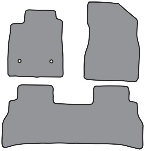 2024-2026 Chevy Trax Floor Mats (Logos Available) - 3pc - Cutpile | Fits: 2pc Frts & 1pc Rr