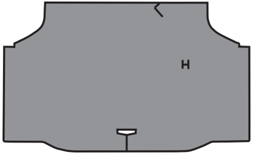1968-1969 Oldsmobile Cutlass Trunk Mat - TM Vinyl