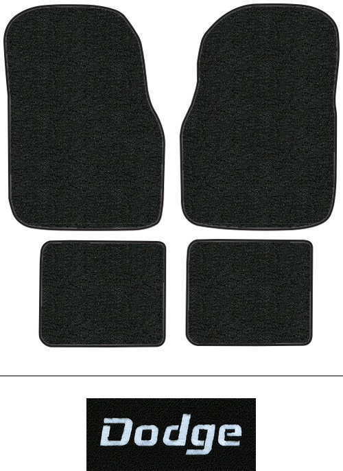 1976-1980 Dodge Aspen Floor Mats (Logos Available) - 4pc - Cutpile