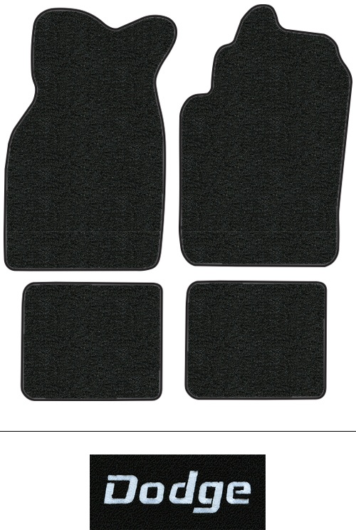 1984-1993 Dodge Daytona Floor Mats (Logos Available) - 4pc - Cutpile