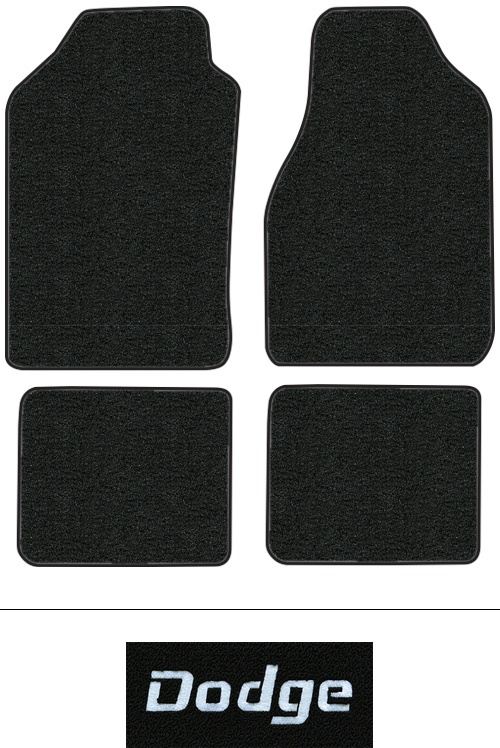 1988-1990 Dodge Dynasty Floor Mats (Logos Available) - 4pc - Cutpile
