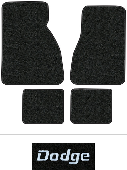 1980-1983 Dodge Mirada Floor Mats (Logos Available) - 4pc - Cutpile