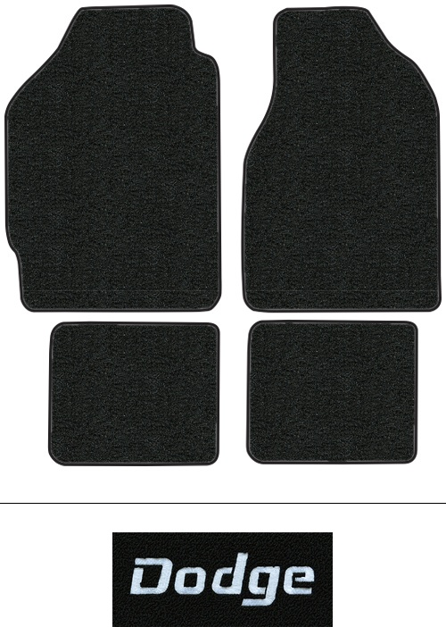 1987-1994 Dodge Shadow Floor Mats (Logos Available) - 4pc - Cutpile