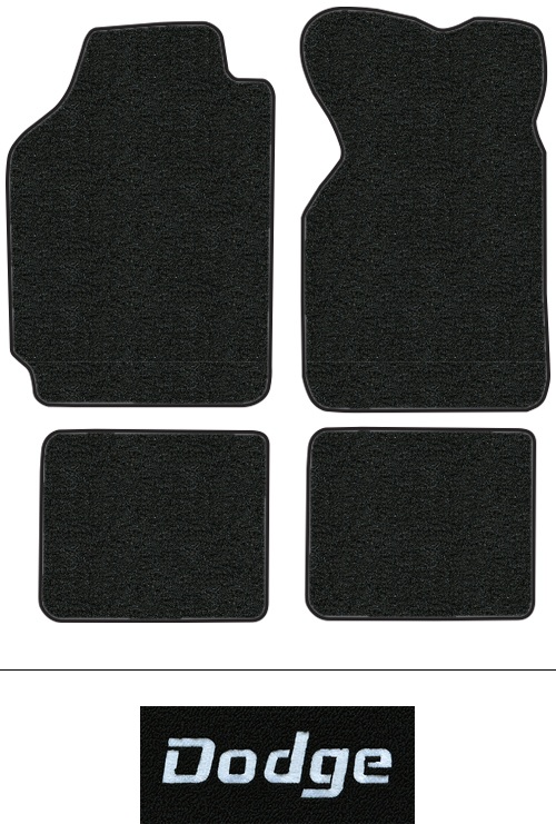 1989-1995 Dodge Spirit Floor Mats (Logos Available) - 4pc - Cutpile