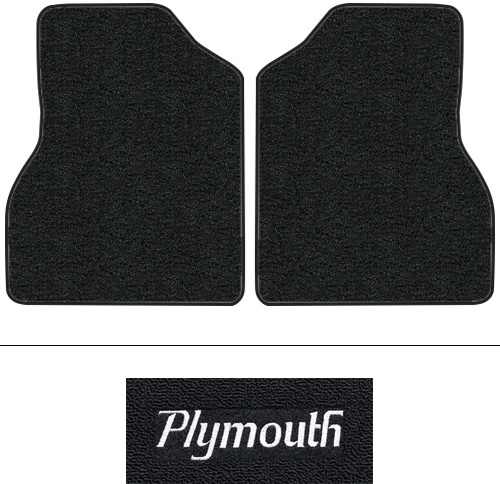 1979-1982 Plymouth Arrow Pickup Floor Mats (Logos Available) - 2pc - Cutpile