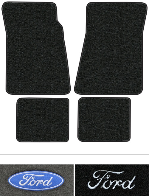 1980-1984 Ford LTD Crown Victoria Floor Mats (Logos Available) - 4pc - Cutpile