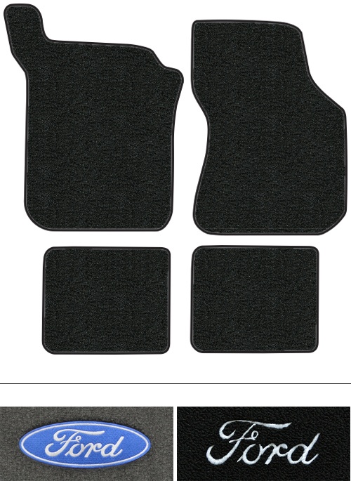 1988 Ford Festiva Floor Mats (Logos Available) - 4pc - Cutpile