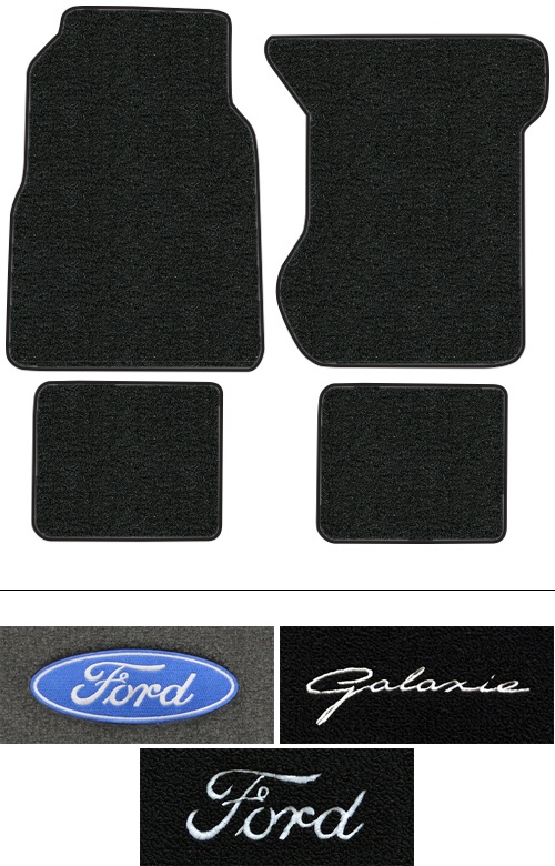 1969-1973 Ford Galaxie 500 Floor Mats (Logos Available) - 4pc - Loop