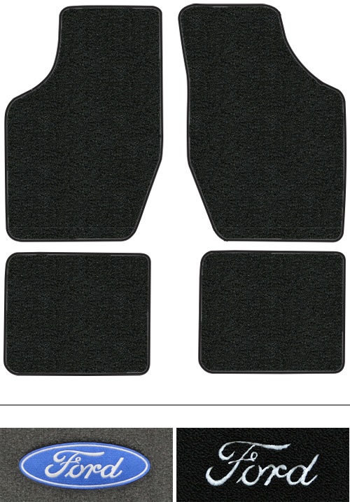 1989-1992 Ford Probe Floor Mats (Logos Available) - 4pc - Cutpile
