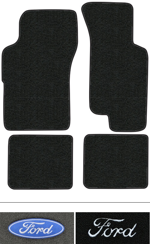1986-1991 Ford Taurus Floor Mats (Logos Available) - 4pc - Cutpile