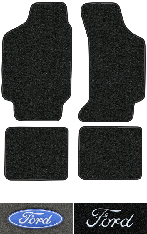 1984-1994 Ford Tempo Floor Mats (Logos Available) - 4pc - Cutpile